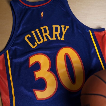 Herren NBA Golden State Warriors Trikot Stephen Curry 2009-10 Auswärtstrikot Rookie Authentic Swingman