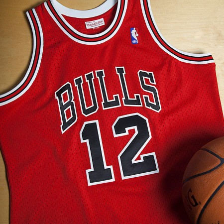 Herren NBA Chicago Bulls Trikot Michael Jordan 1989-90 Hardwood Classics 12 Authentic Swingman