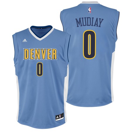 Herren NBA Denver Nuggets Trikot Emmanuel Mudiay Auswärtstrikot Swigman
