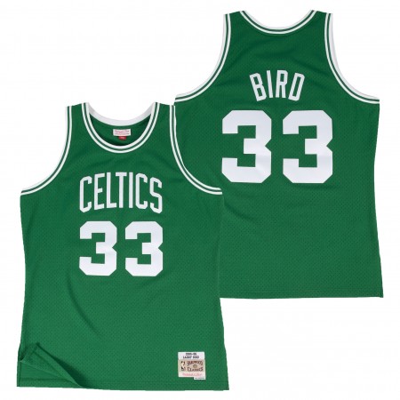 Herren NBA Boston Celtics Trikot Larry Bird Hardwood Classics Auswärtstrikot Swingman
