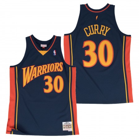 Herren NBA Golden State Warriors Trikot Stephen Curry Hardwood Classics Auswärtstrikot Swingman