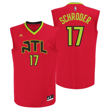 Herren NBA Atlanta Hawks Trikot Dennis Schroder Auswärtstrikot 2015-16 Swingman
