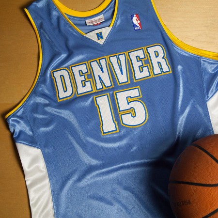 Herren NBA Denver Nuggets Trikot Carmelo Anthony 2003-04 Rookie Authentic Auswärtstrikot Swingman