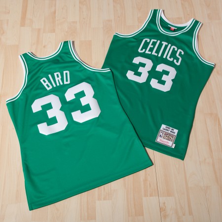 Herren NBA Boston Celtics Trikot Larry Bird 1985-86 Authentic Auswärtstrikot Swingman